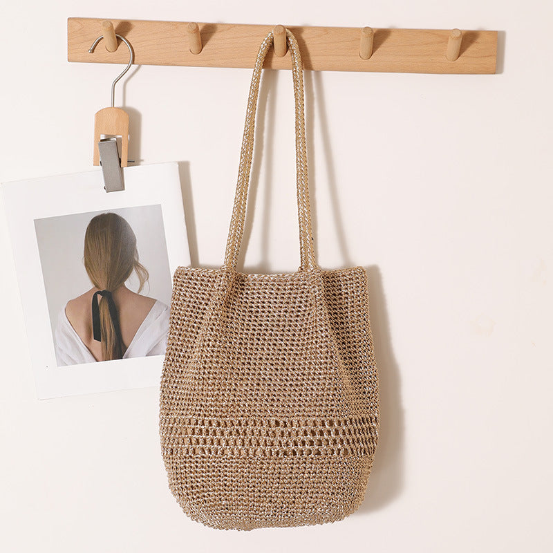 Lightweight and Breathable Macrame Tote Bag LoungeYard — product view 6
