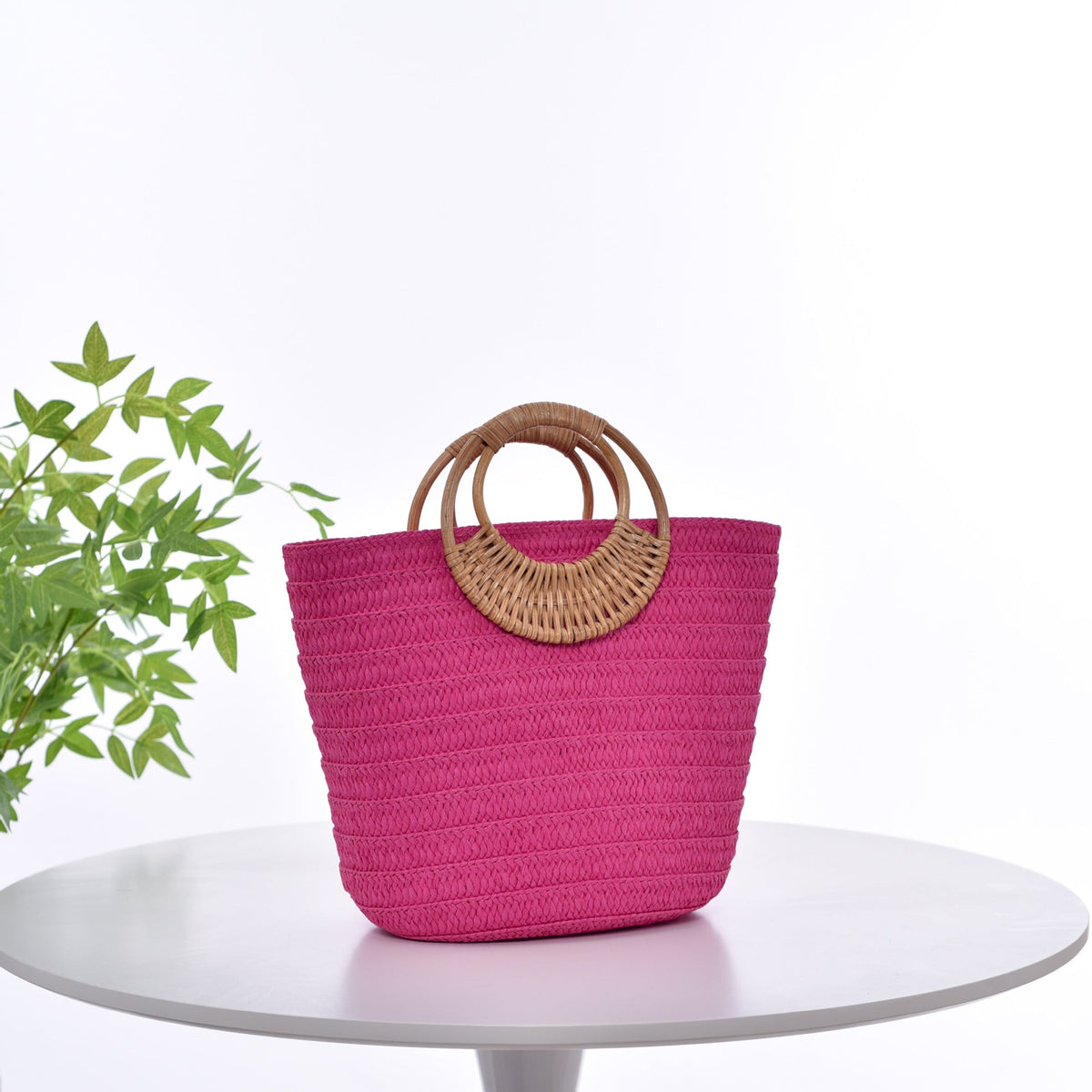Handbag with Braided Handle LoungeYard — product view 4