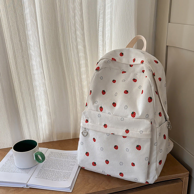 Floral Patterned Casual Backpack LoungeYard — product view 7