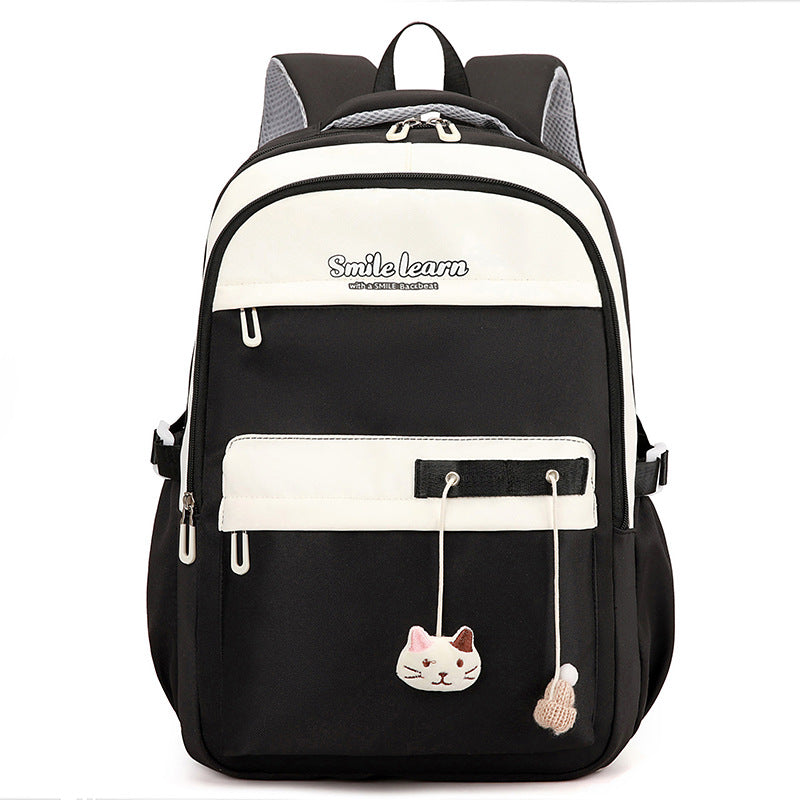 Cute Cat-Themed School Backpack — product view 1