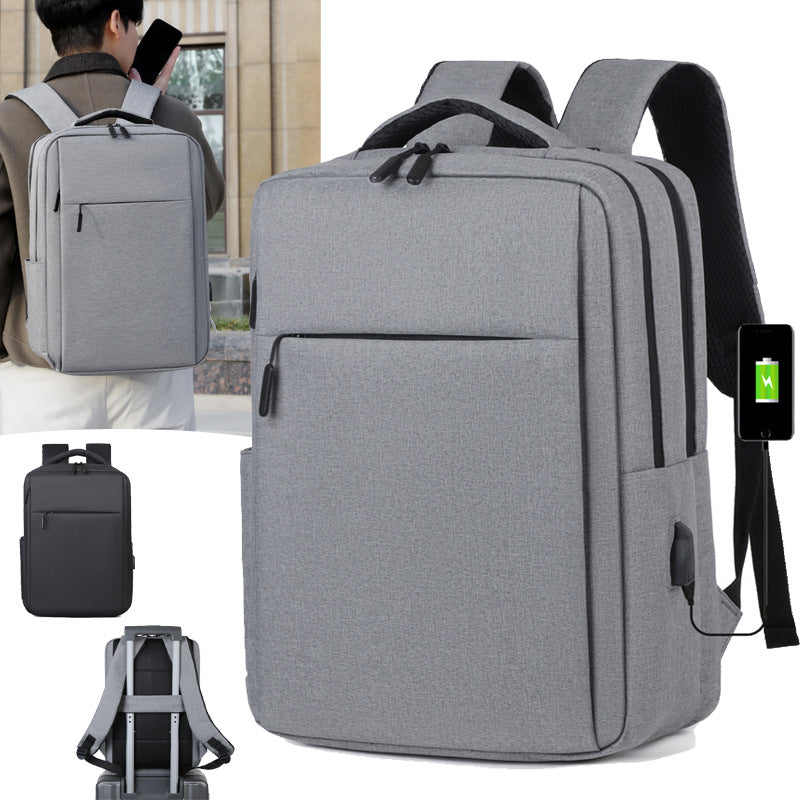 Versatile Shadow Textured Laptop Backpack LoungeYard — product view 1