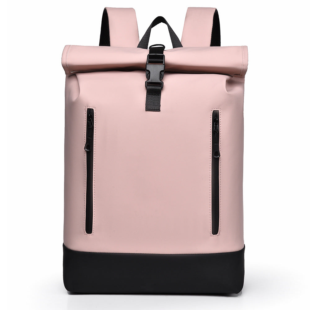 Stylish Waterproof Rolltop Backpack LoungeYard — product view 6