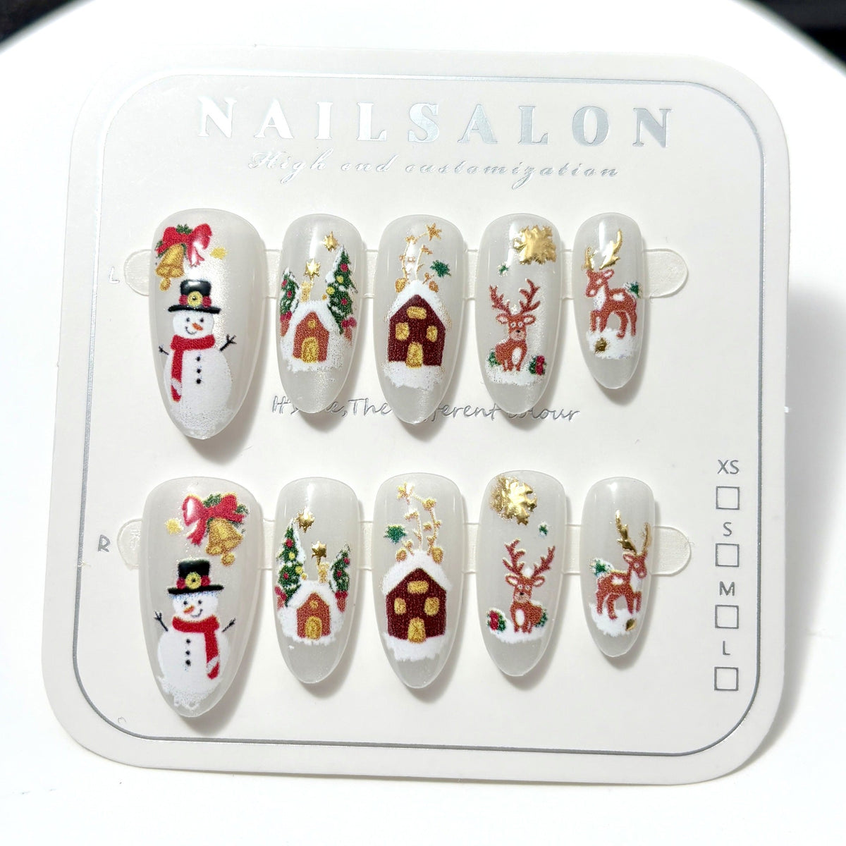 Festive Holiday-Themed Press-On Nail Set — product view 5