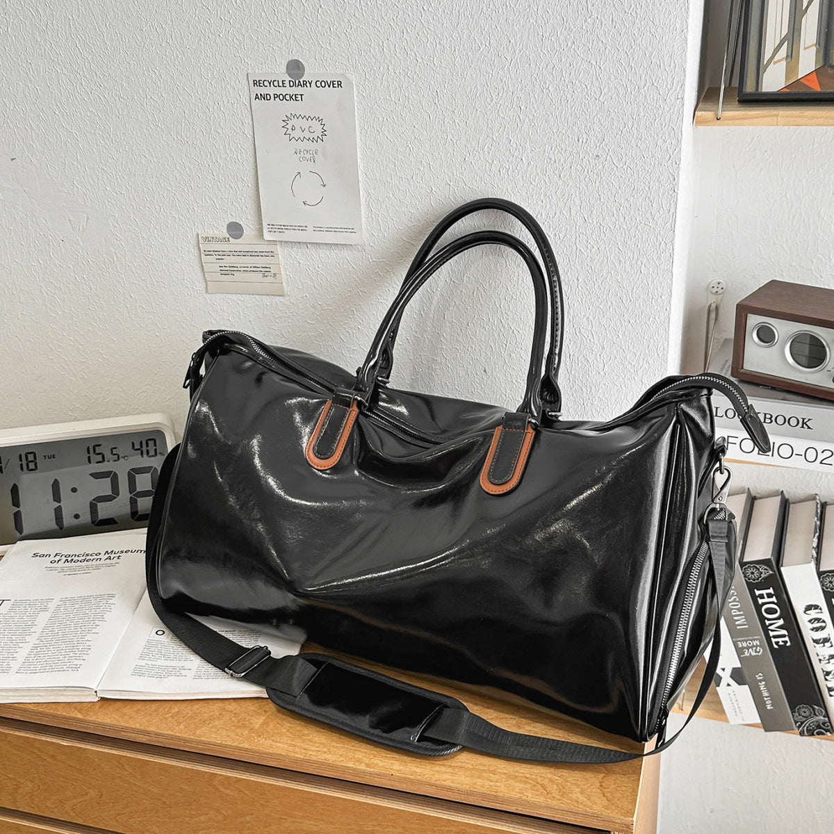 Elegant Sports Duffel Bag with Practical Compartments LoungeYard — product view 1