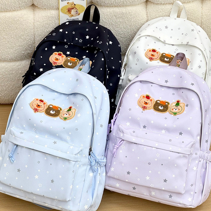 Fun-Themed Embroidered Character Backpack LoungeYard — product view 4