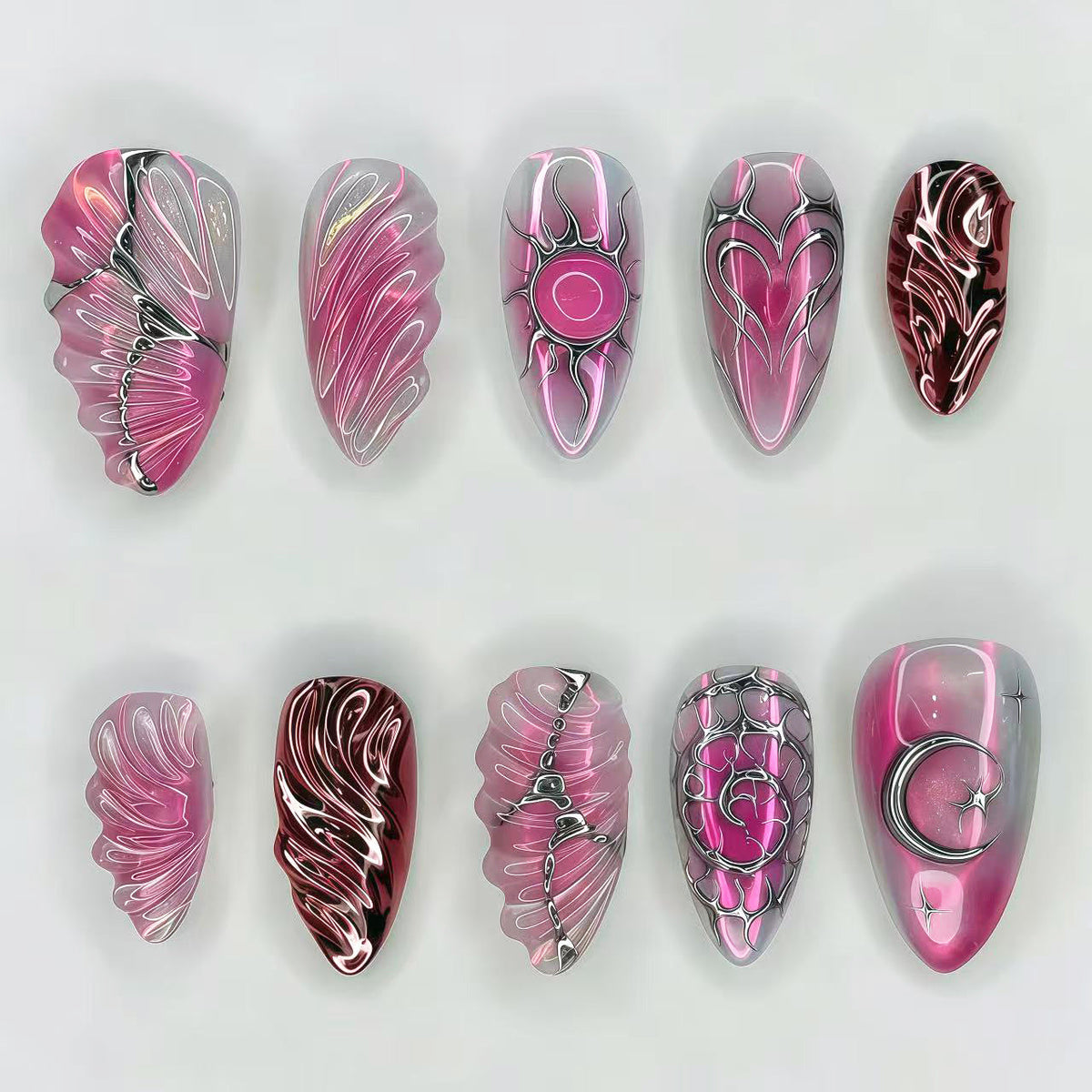Decorative Press-On Nail Art Set 1790746070 — product view 1