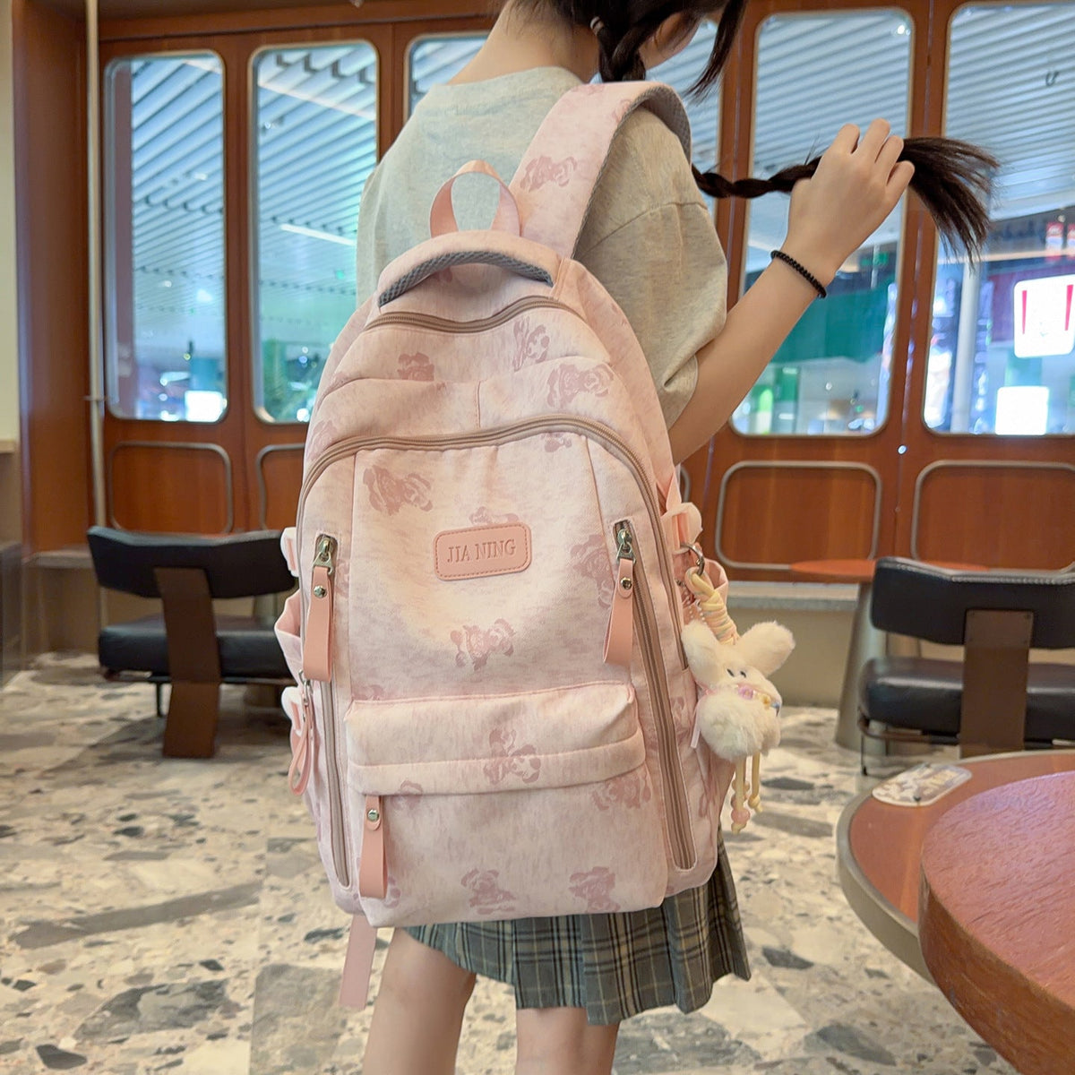 Stylish Printed Backpack LoungeYard — product view 2
