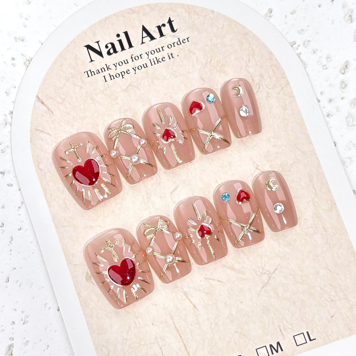 Decorative Acrylic Press-On Nail Design Set — product view 4