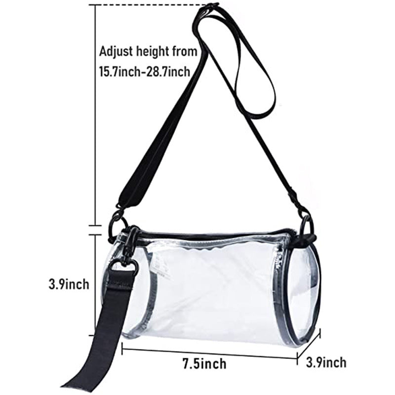 Transparent Handbag with Adjustable Shoulder Strap LoungeYard — product view 1