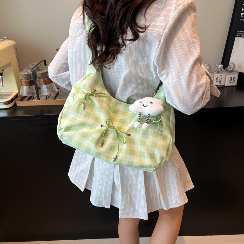 Modern Scrunch Handle Shoulder Bag — product view 6