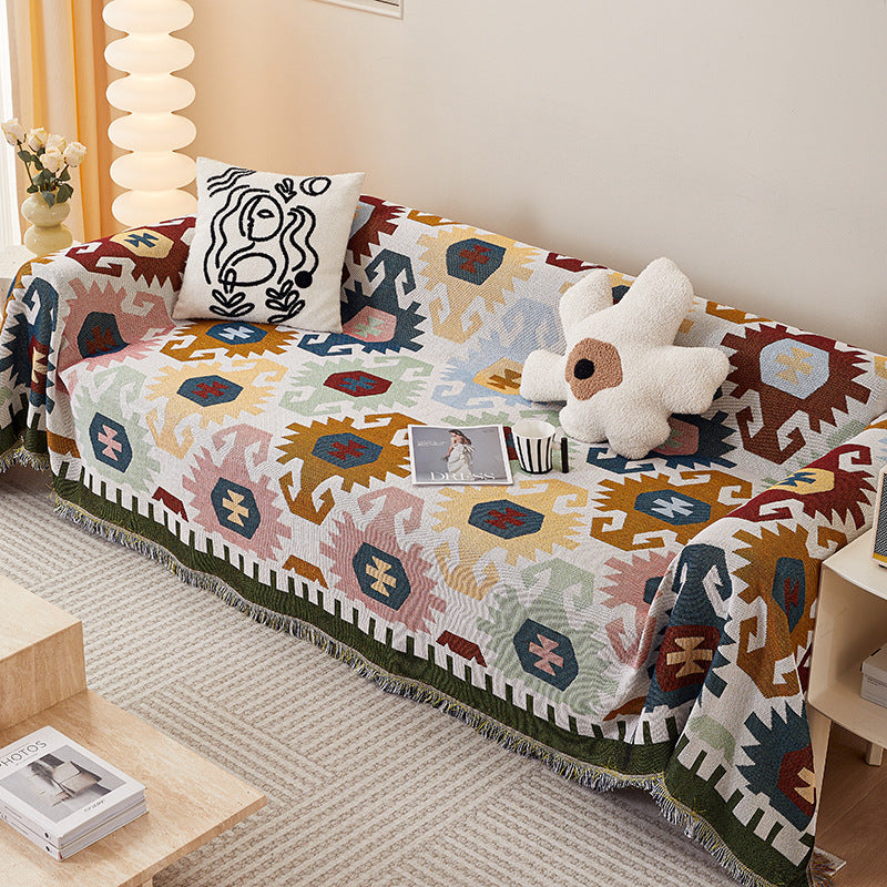 Cozy Cartoon-Themed Sofa Throw Blanket — product view 2