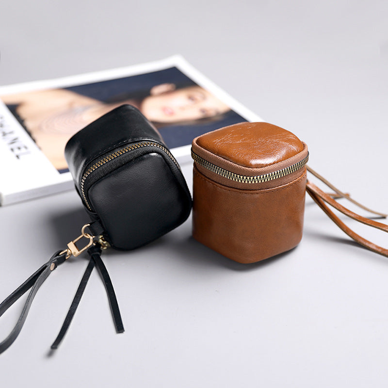 Compact Leather Cosmetic Organizer — product view 4