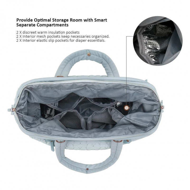 Quilted Multi-Functional Weekender Bag LoungeYard — product view 3