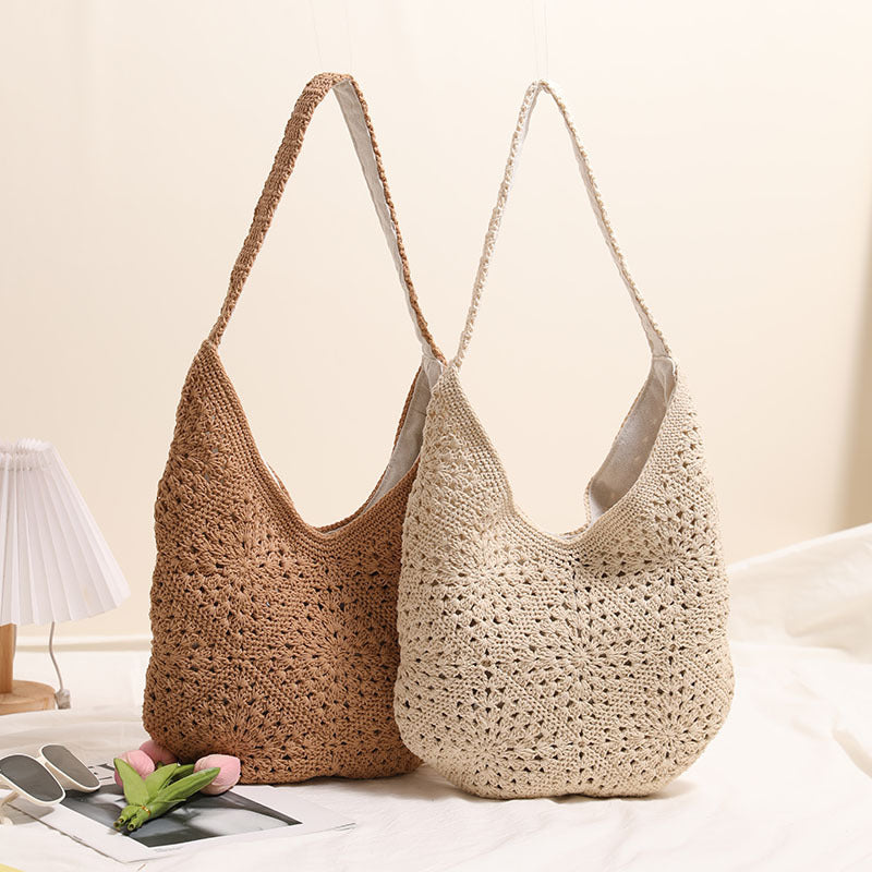Casual Macrame Shoulder Bag LoungeYard — product view 3