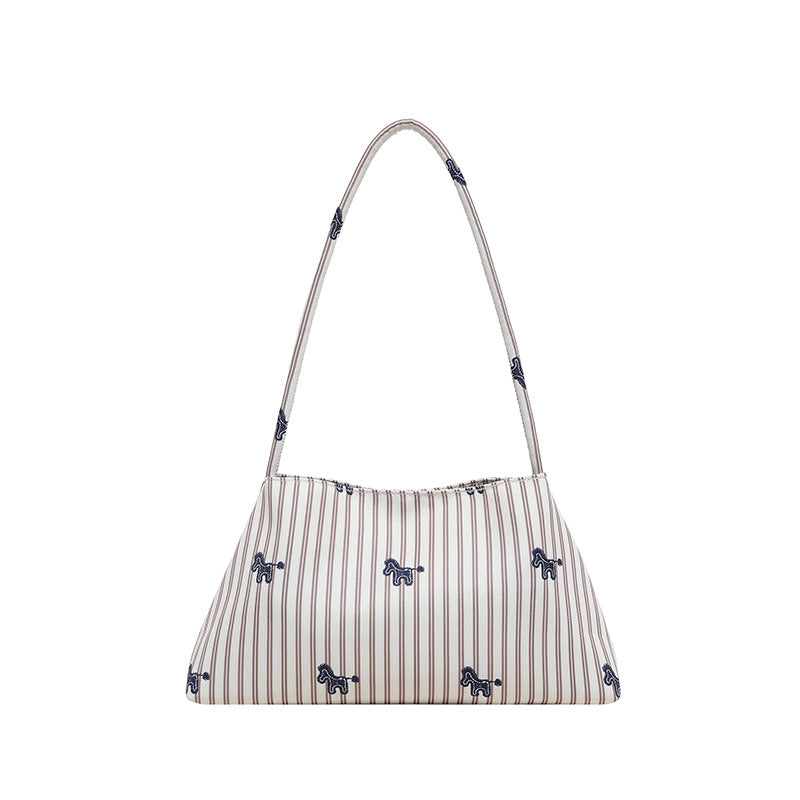 WoChic Embroidered Striped Shoulder Bag LoungeYard — product view 1