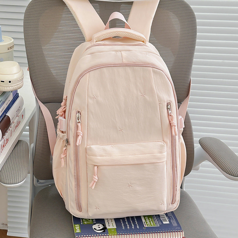 Functional Star-Embellished Backpack LoungeYard 1791204975 — product view 6