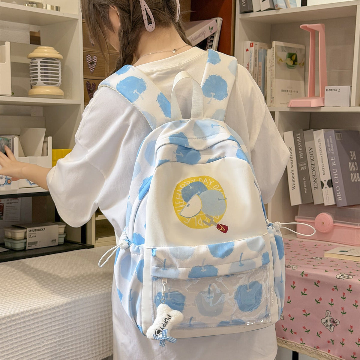 Playful Illustrated Lightweight Backpack LoungeYard — product view 2