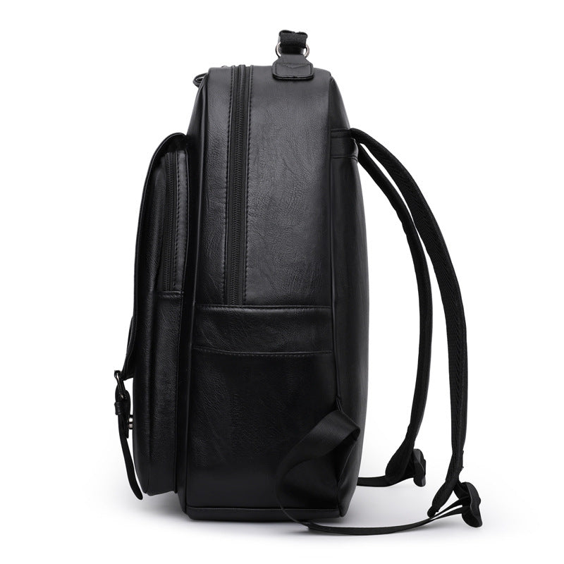Stylish Leather Backpack LoungeYard — product view 2