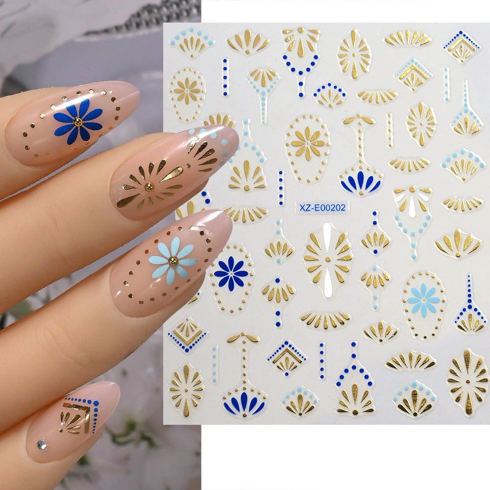 Abstract Wave Nail Art Stickers — product view 7