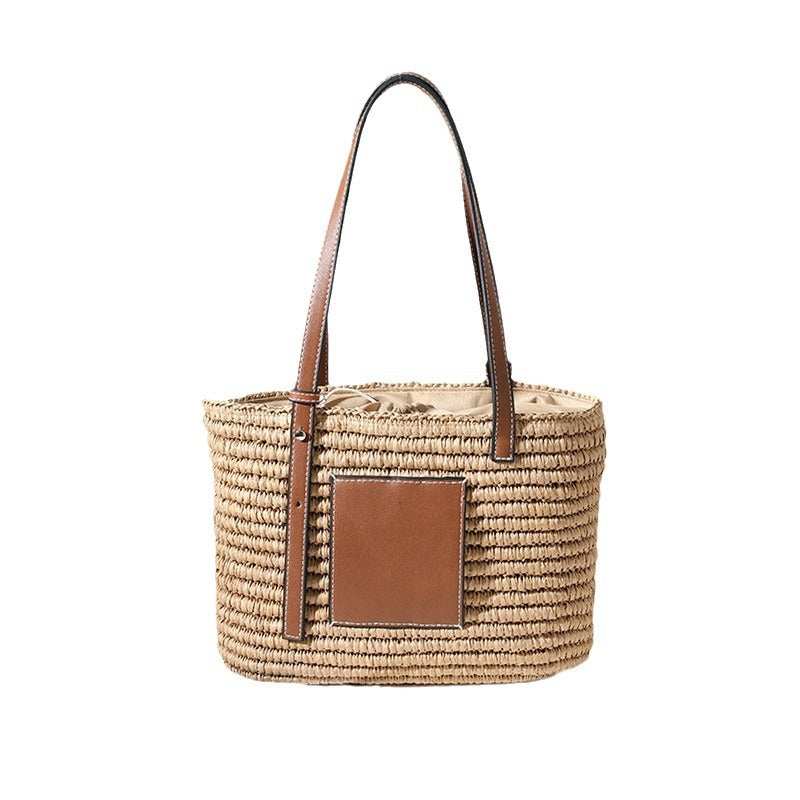 Stylish rat handbag with leather accents LoungeYard — product view 3