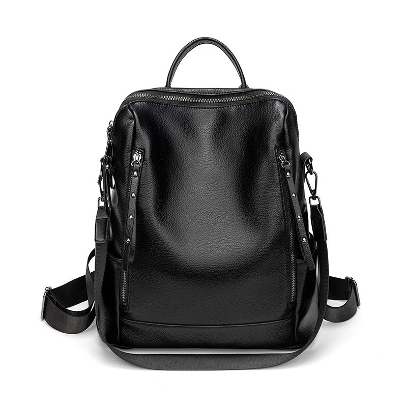 Structured Leather Backpack LoungeYard — product view 4