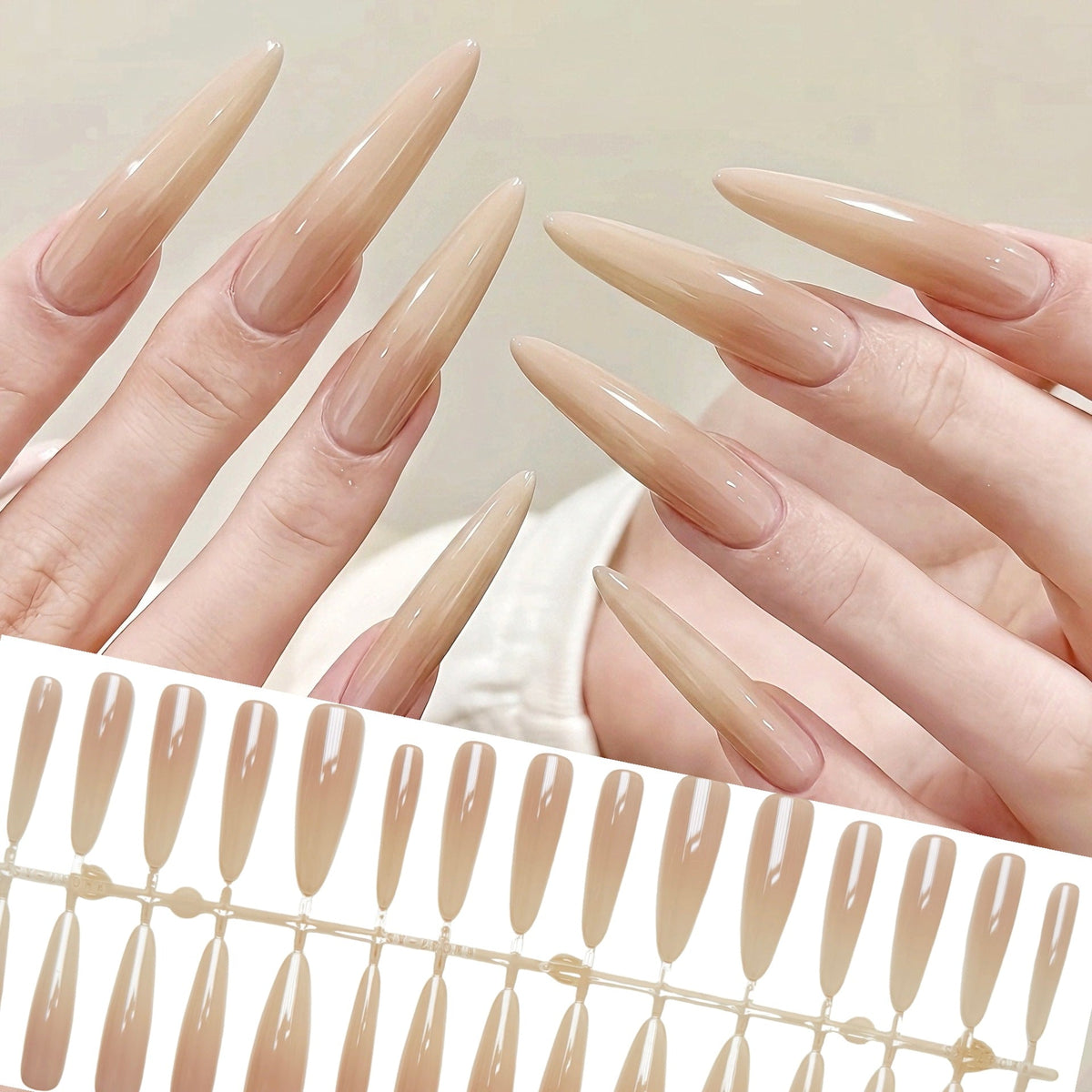 Premium Long-Lasting Almond-Shaped Press-On Nails — product view 5