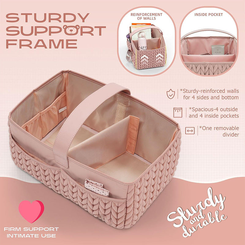 Wrap Organizer Bag with Decorative Bow LoungeYard — product view 2