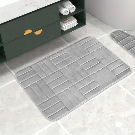 Plush Bathroom Mat Bowlift — product view 1