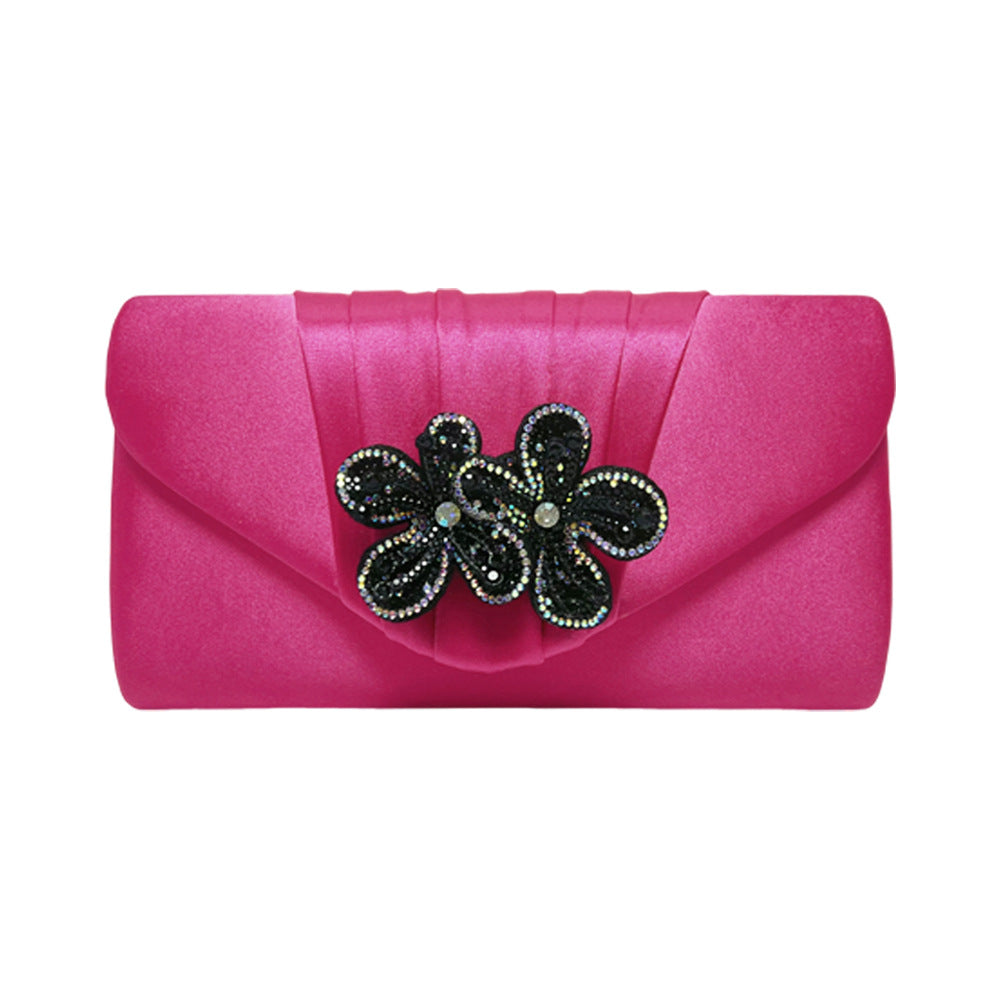 Elegant Floral Embellished Clutch — product view 5