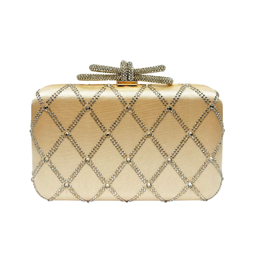Decorative Rhinestone-Studded Evening Clutch — product view 5