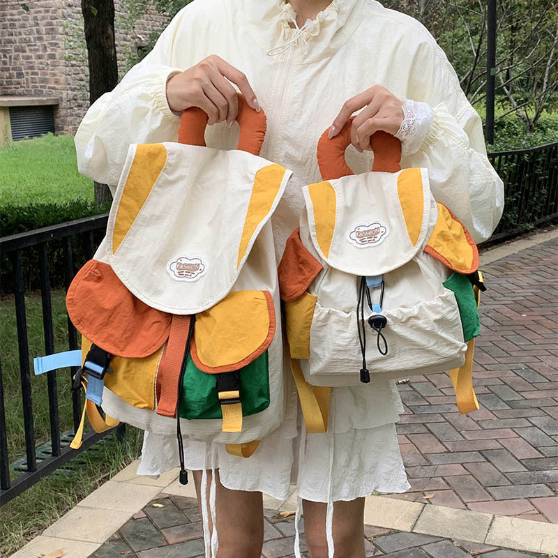 Colorful Patchwork Backpack LoungeYard — product view 1