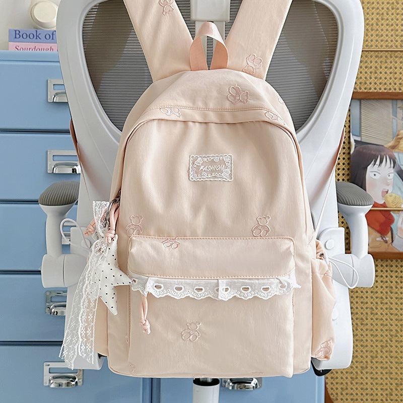 Charming Embroidered Backpack LoungeYard — product view 1