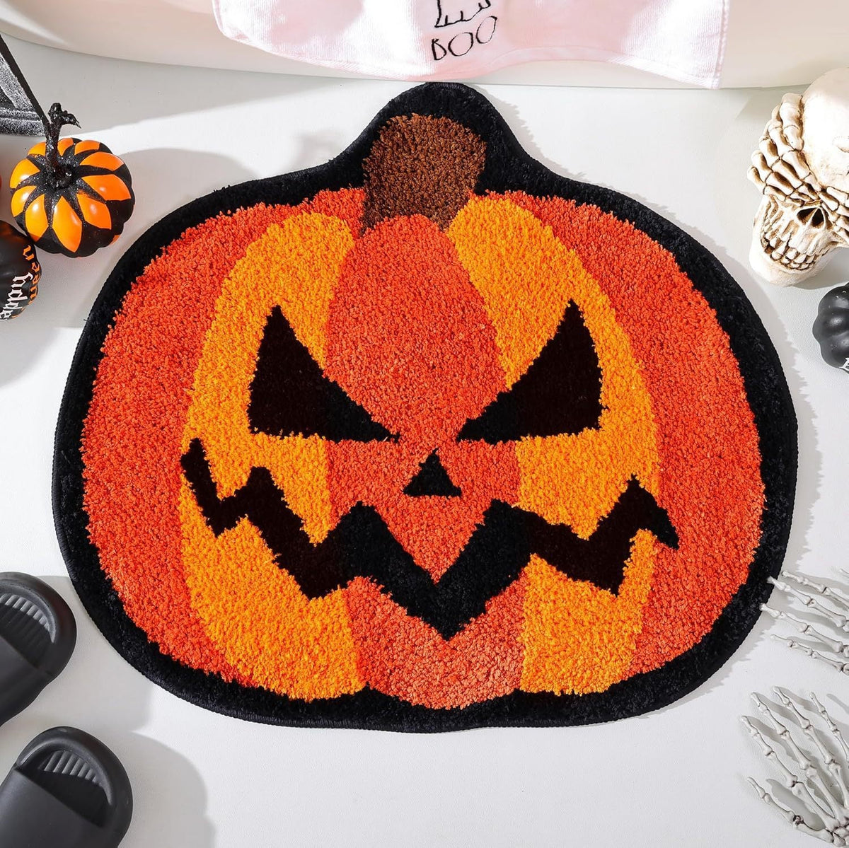 Halloween-Themed Ghost Bath Mat LoungeYard — product view 2