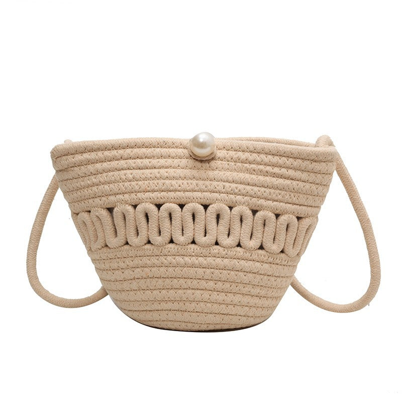 Women’s Fashion Basket Bag with Unique Structure LoungeYard — product view 5