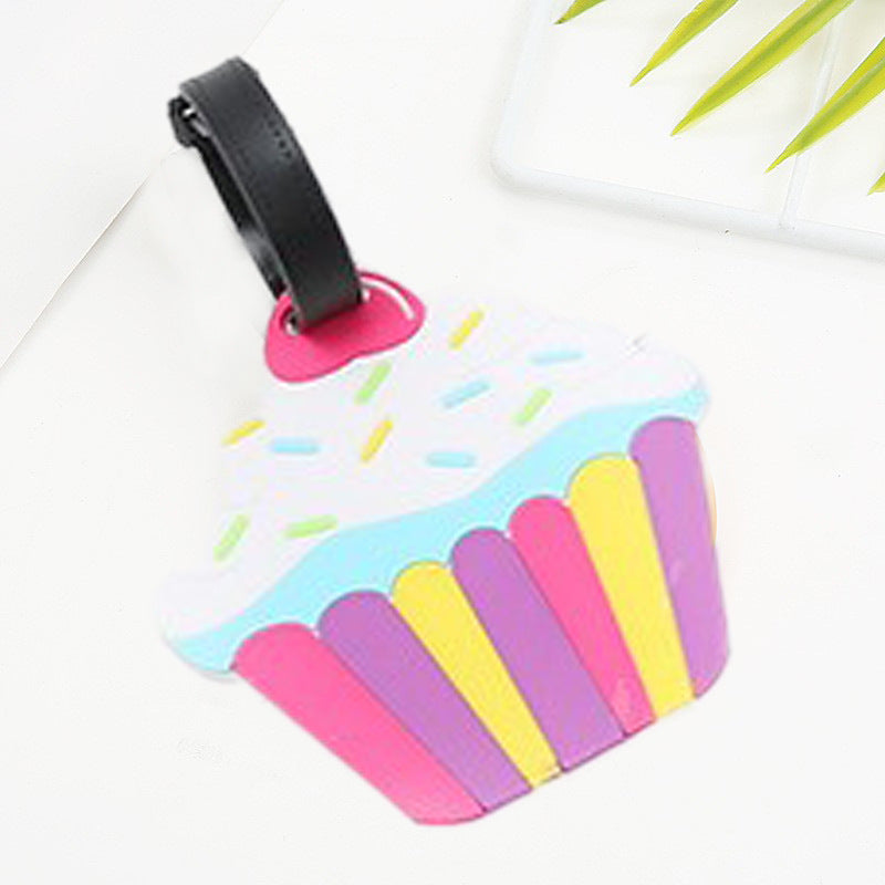 Unisex luggage tag in sweet donut design LoungeYard — product view 7