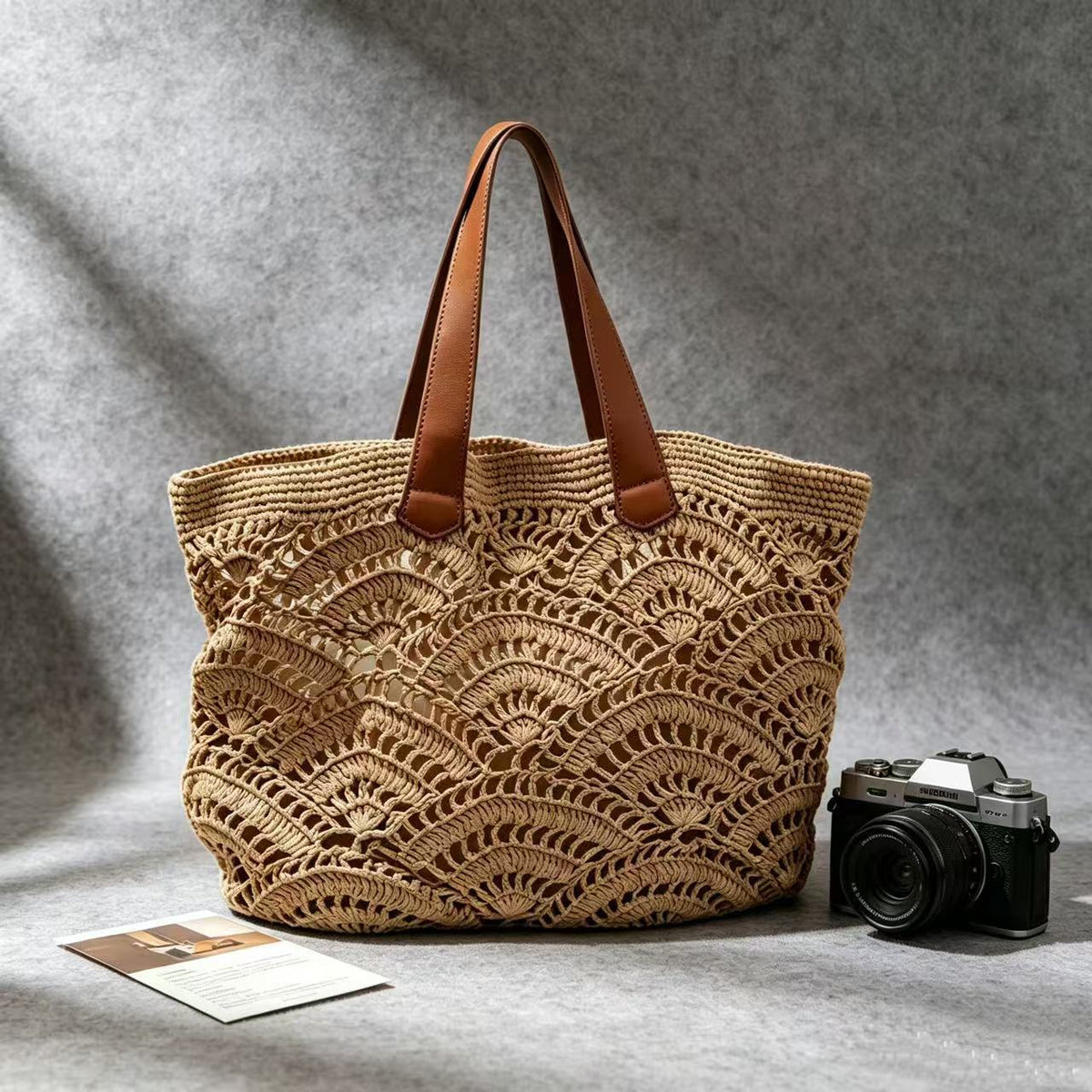 Handmade net basket bag LoungeYard — product view 2