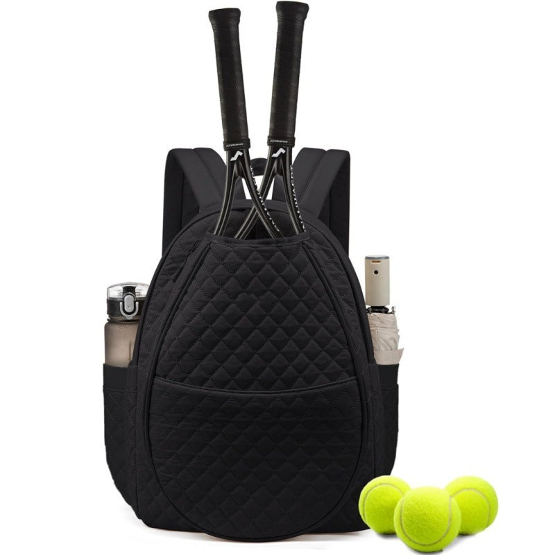 Quilted Tennis Racket Backpack LoungeYard — product view 1