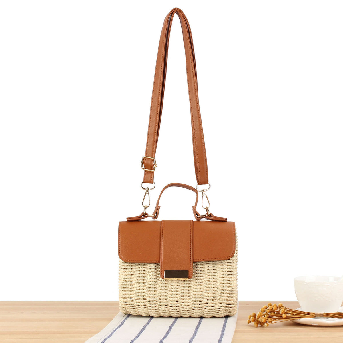 Handbag with Removable Shoulder Strap LoungeYard — product view 5