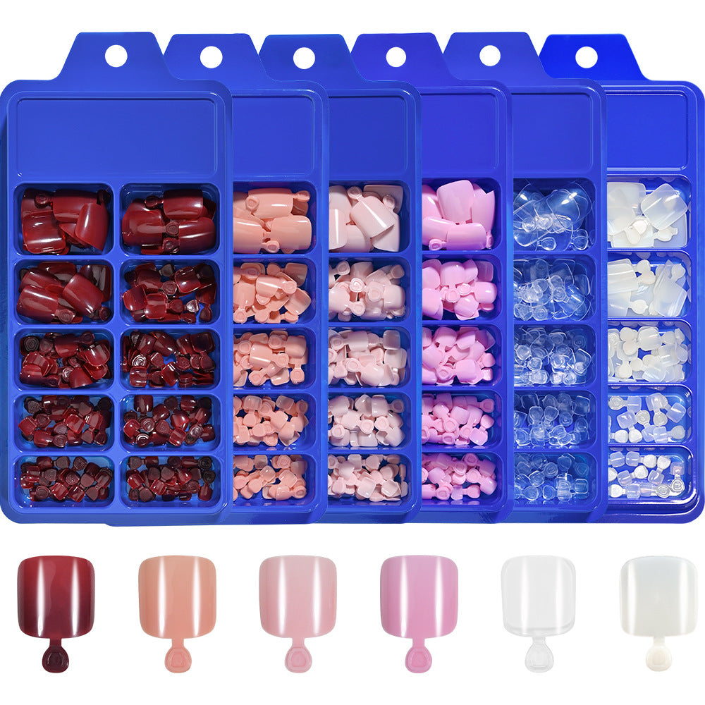 Full Coverage Gel Toe Nail Tips Set — product view 4