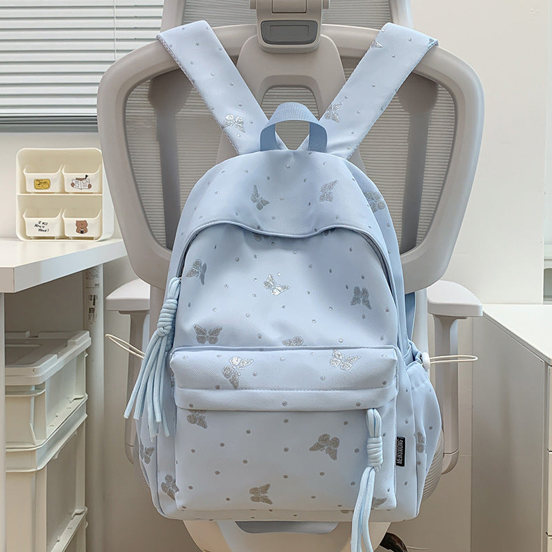 Butterfly-Themed Casual Backpack LoungeYard — product view 7