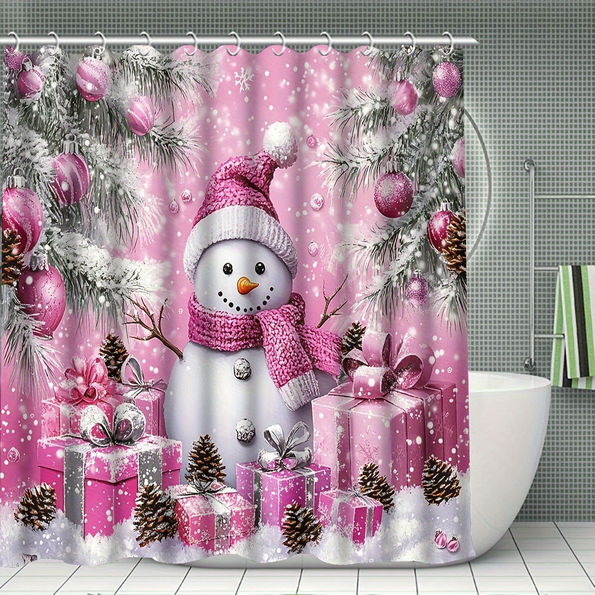 Winter-Themed Bathroom Set Bowlift — product view 4