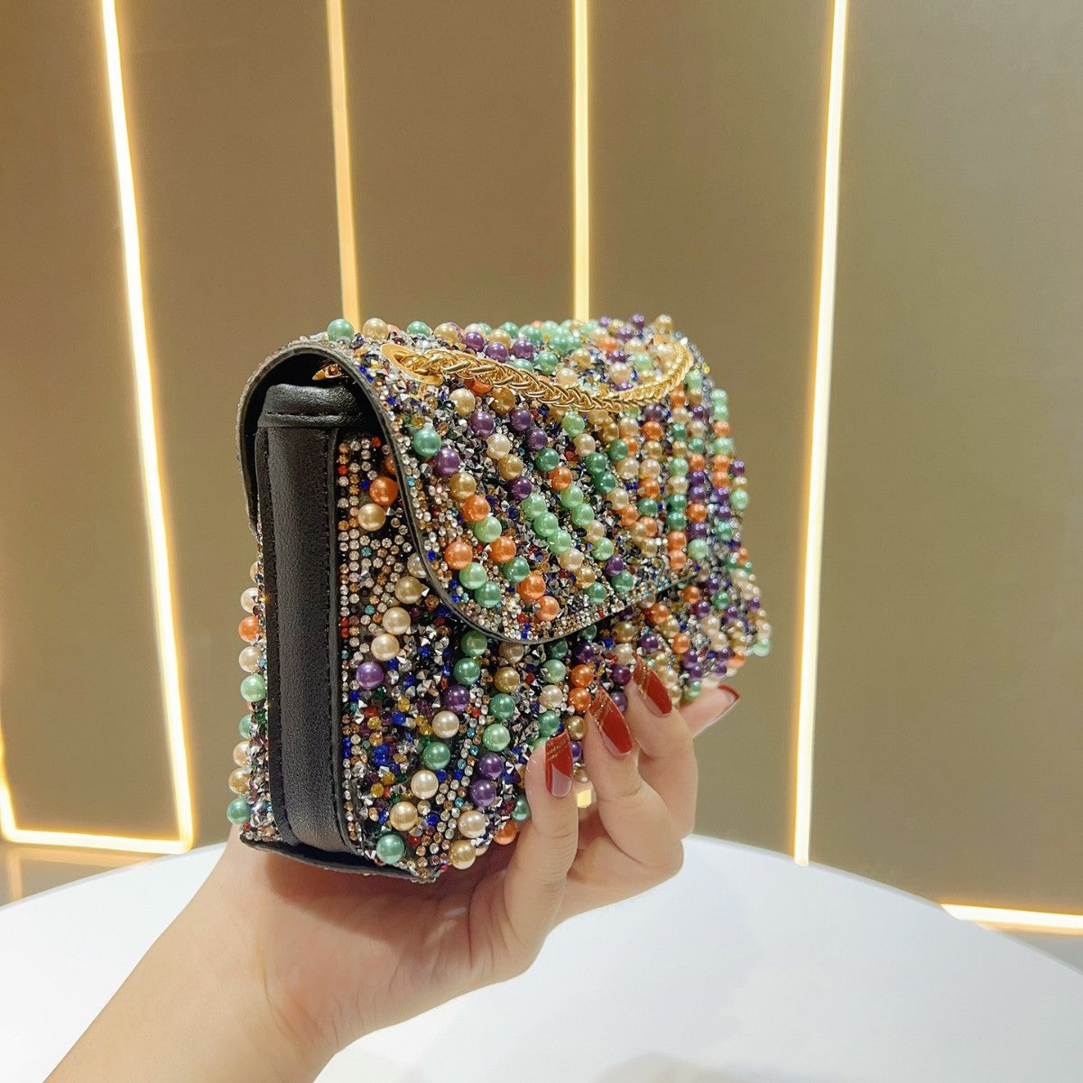 Exquisite Beaded Evening Clutch — product view 6