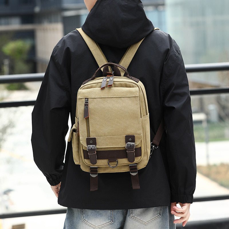 Versatile Canvas Messenger Bag LoungeYard — product view 3