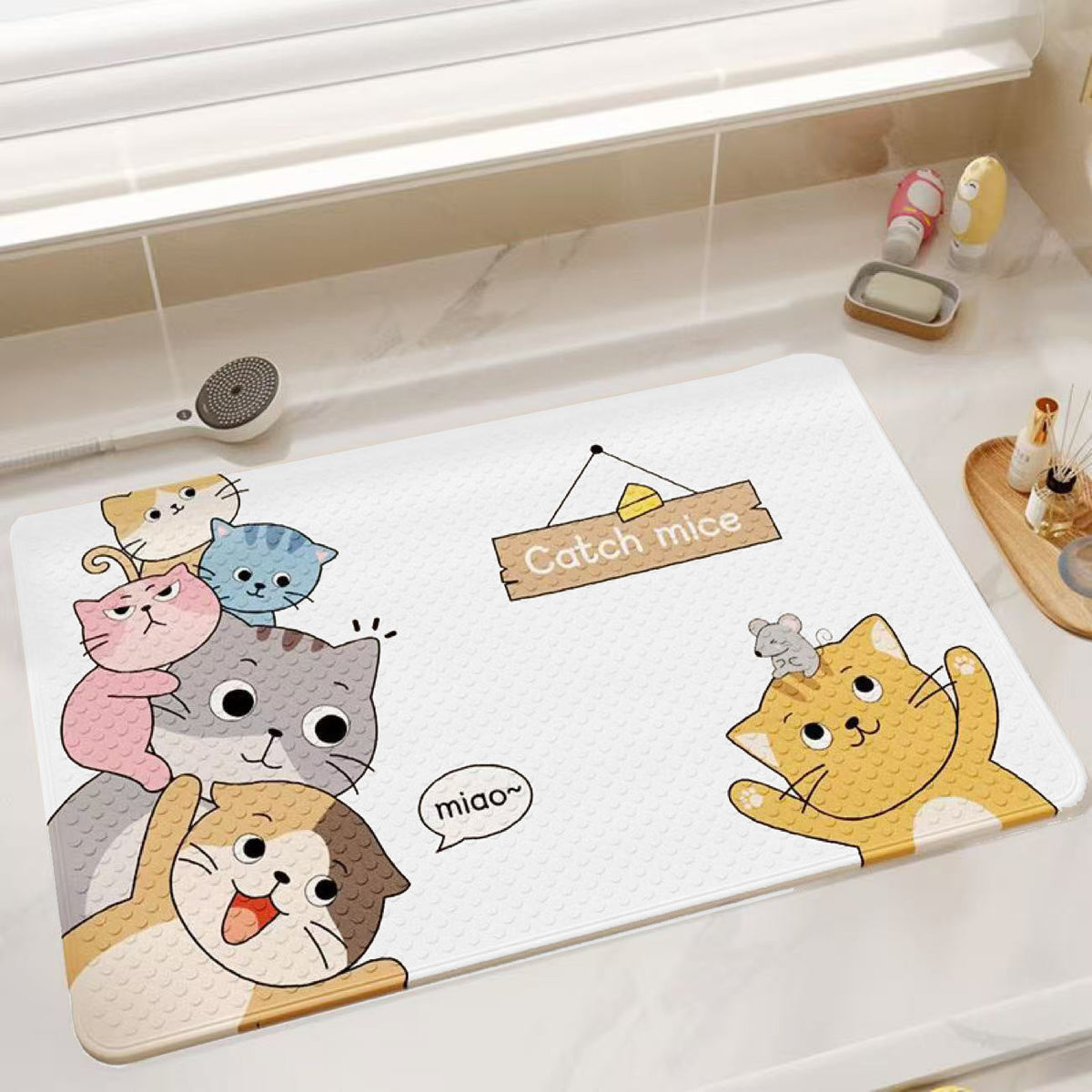 Cute Cartoon Bath Mat LoungeYard — product view 6