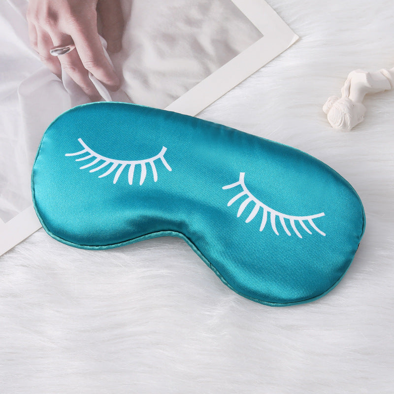 Women's nano silk eye mask with soft padded interior lining and elastic headband LoungeYard — product view 7