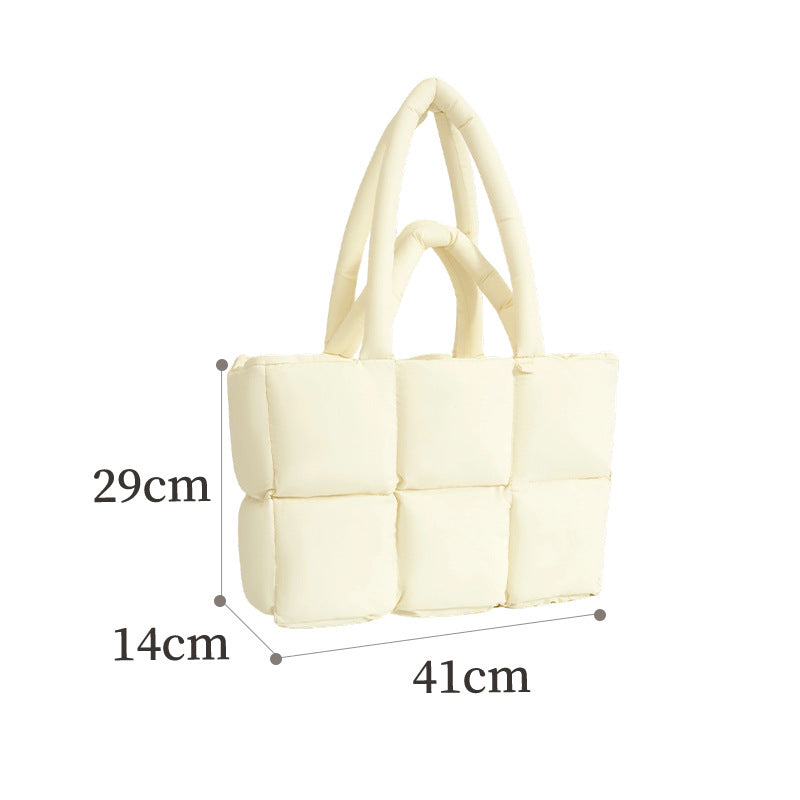Quilted Puff Tote Bag LoungeYard — product view 5