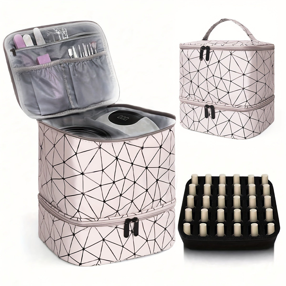 Cosmetic storage bag with two compartments LoungeYard — product view 5