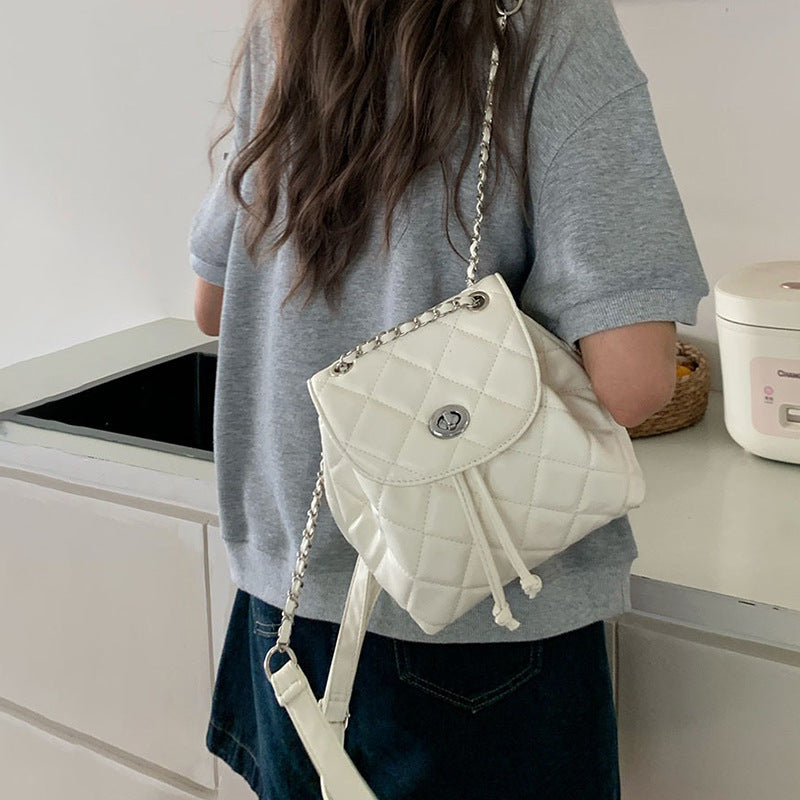 Stylish Quilted Mini Backpack LoungeYard — product view 1