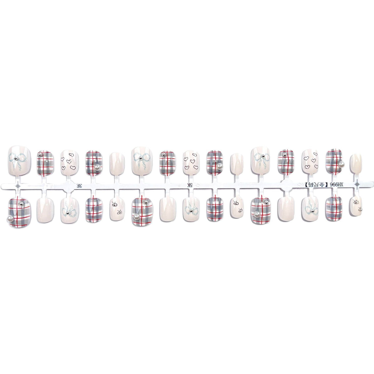 Artistic Press-On Nail Art Set with Decorative Patterns — product view 5
