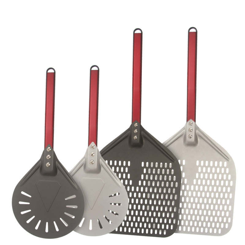 perforated aluminum pizza peel with detachable ergonomic handle LoungeYard — product view 3